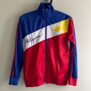 Philippines Track Jacket with pockets.  Size Medium.